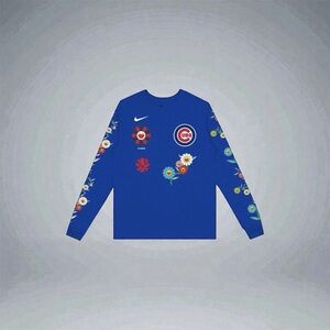 Takashi Murakami x MLB Tokyo Series Cubs Long Sleeve Tee Blue XL